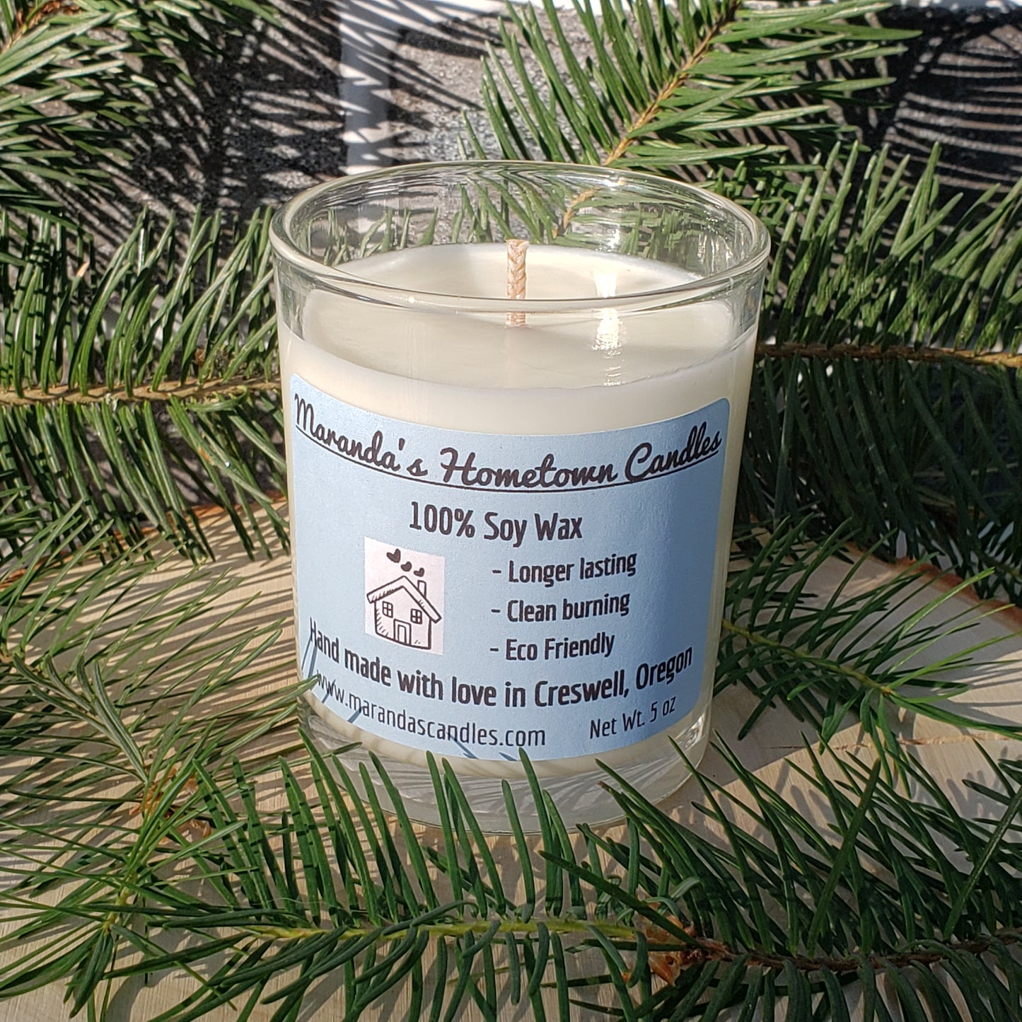 Redwood Forest Scented Candle 100% Natural Soy Wax