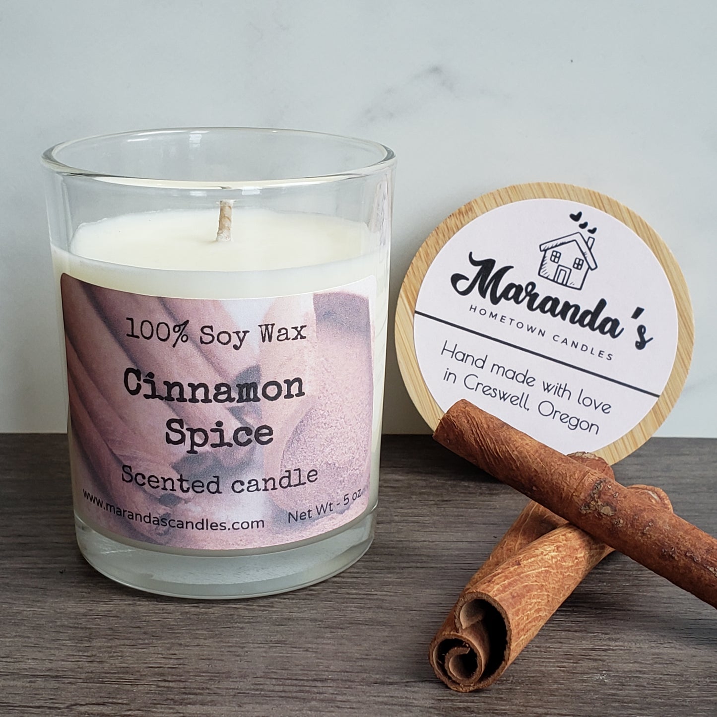 Cinnamon Spice Scented Soy Wax Candle/Wax Melts