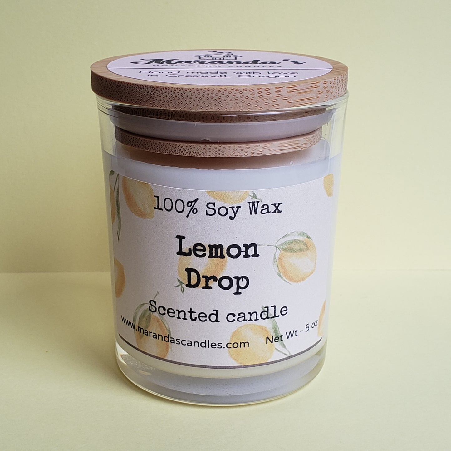 Lemon Drop Scented Soy Wax Candle/Wax melts