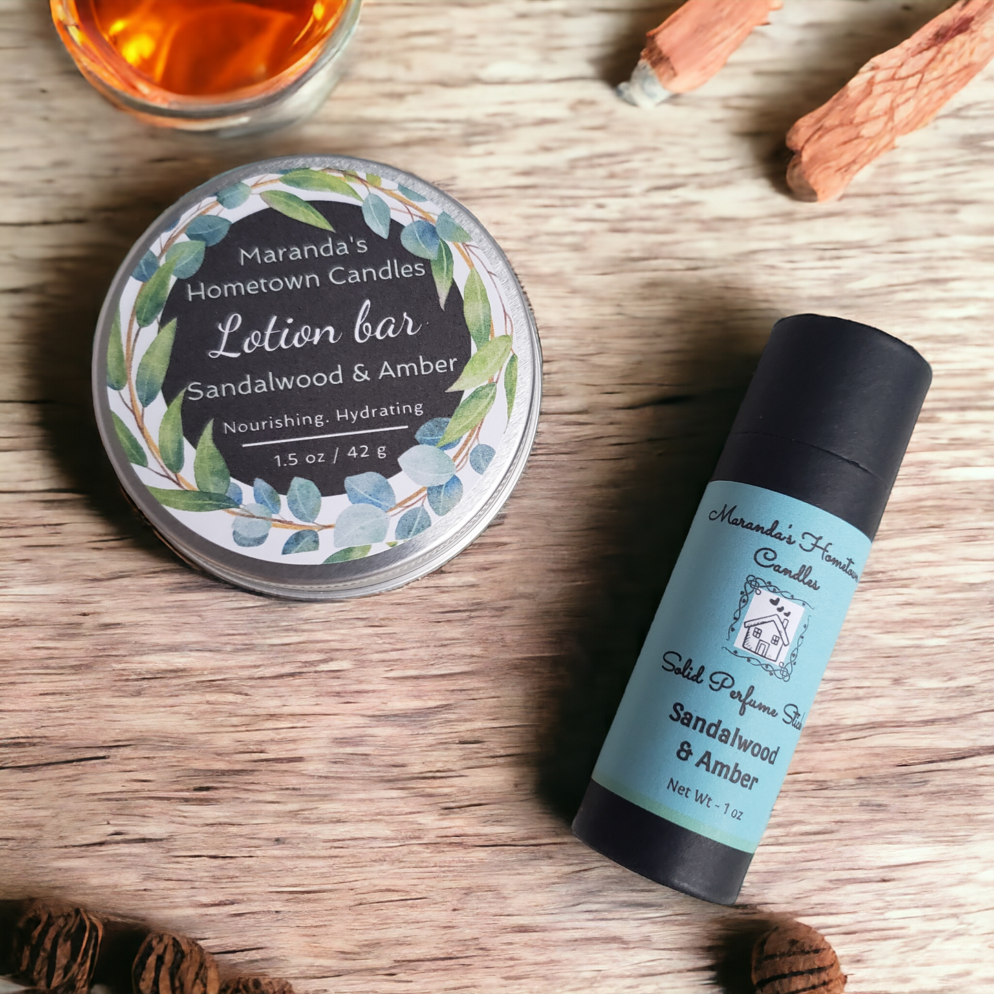 Solid Lotion Bar & Perfume Stick Duo