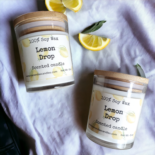 Lemon Drop Scented Soy Wax Candle/Wax melts
