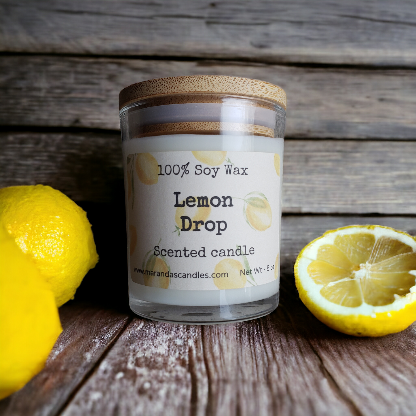 Lemon Drop Scented Soy Wax Candle/Wax melts