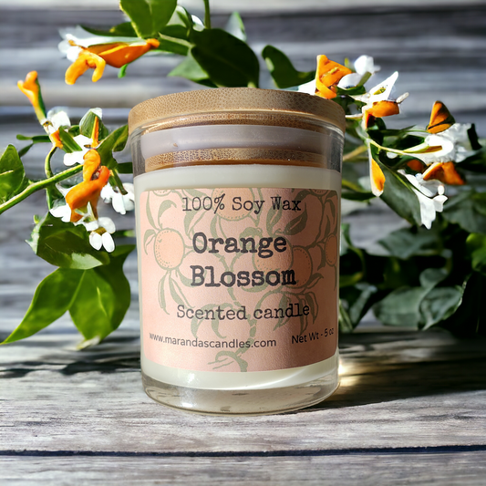 Orange Blossom Scented Soy Wax Candles and Wax Melts