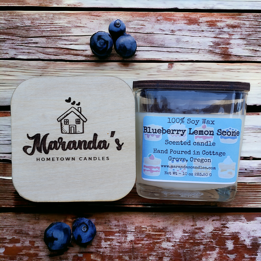 Blueberry Lemon Scone Scented Soy Wax Candles/ Wax Melts