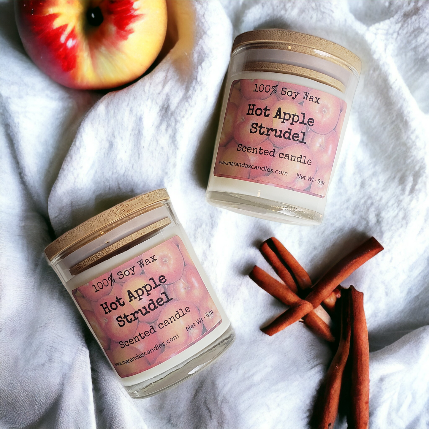 Hot Apple Strudel Scented Soy Wax Candle/Wax Melts