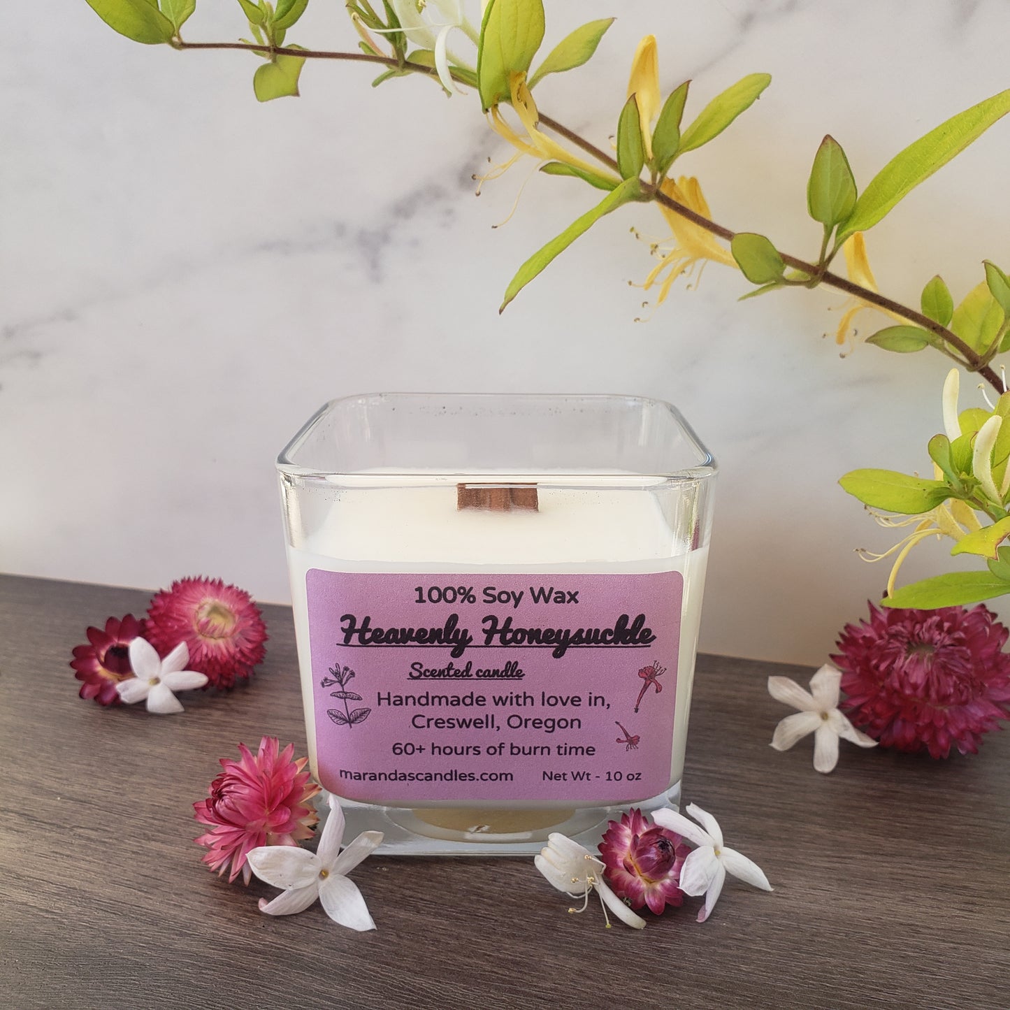 Heavenly Honeysuckle Scented Soy Wax Candles and Wax melts