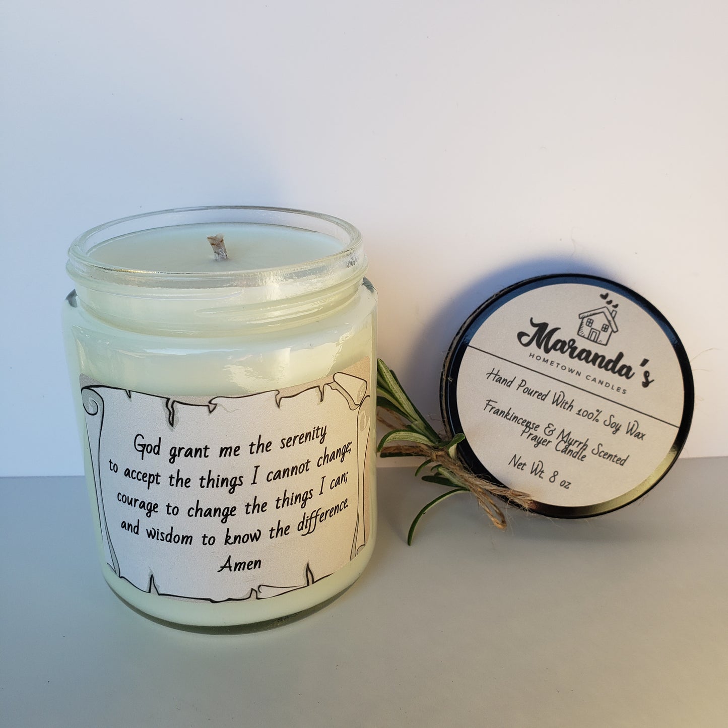 100% Soy Wax Prayer Candles With Scripture