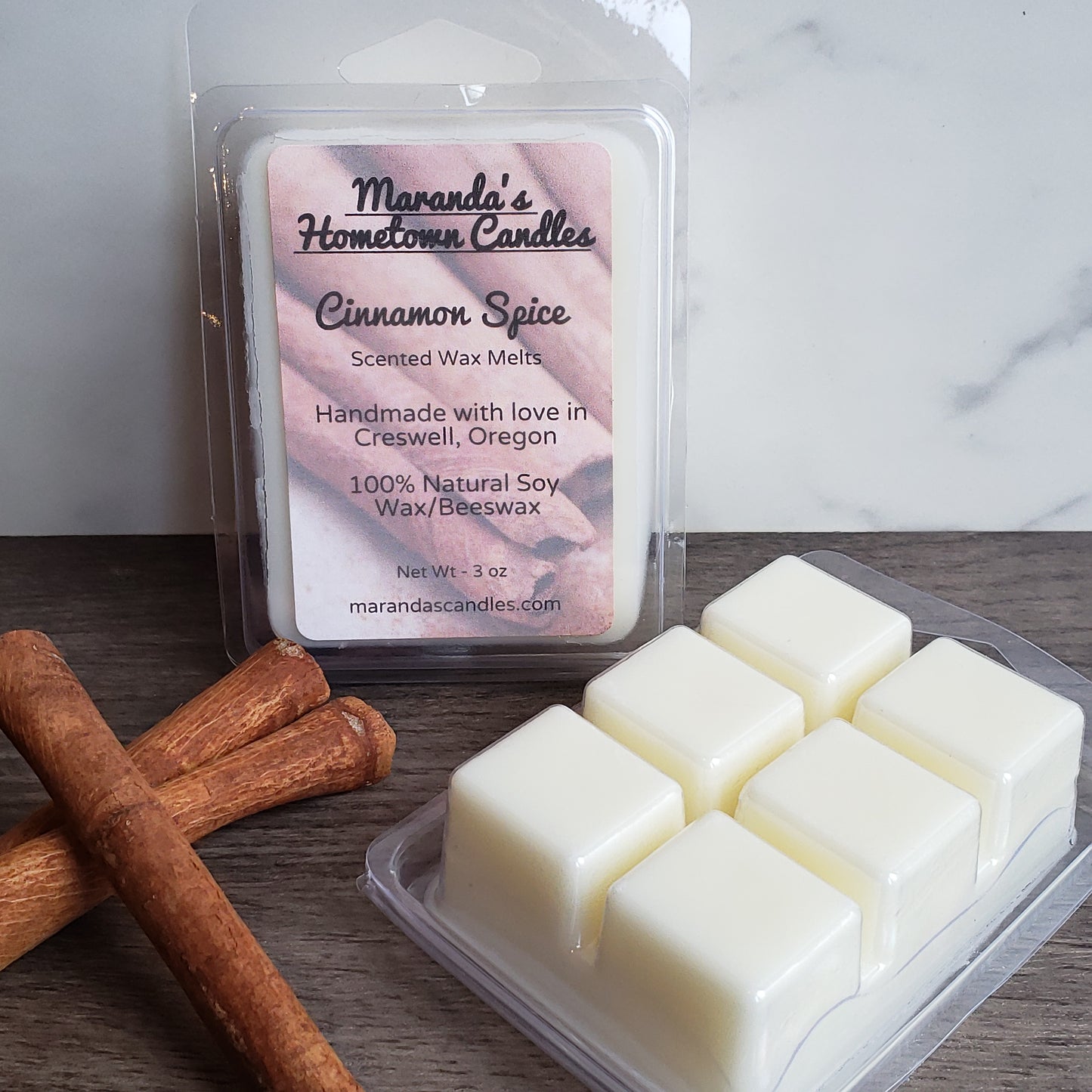 Cinnamon Spice Scented Soy Wax Candle/Wax Melts