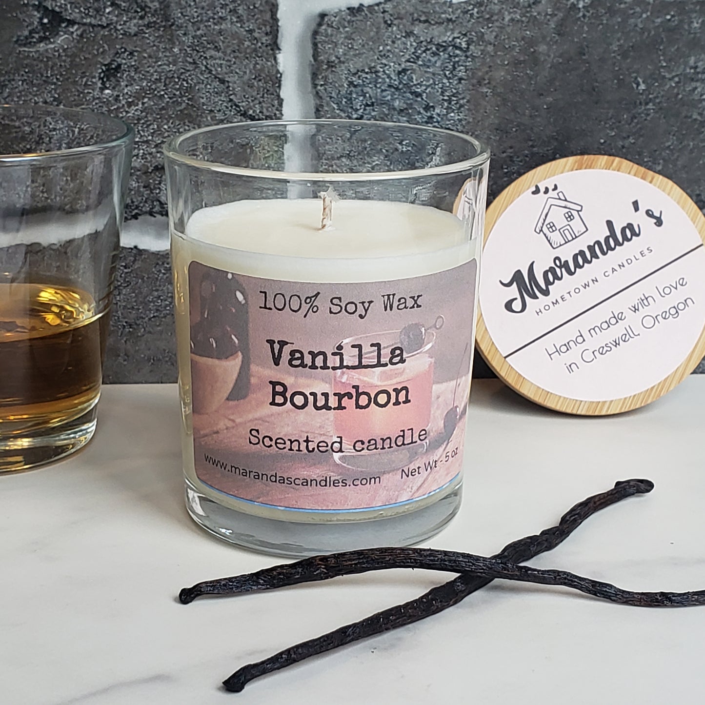 Vanilla Bourbon Scented Soy Wax Candle/Wax Melts