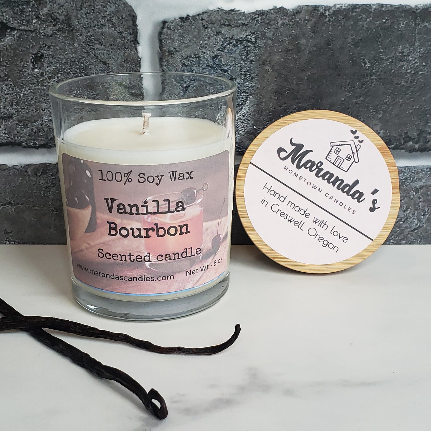 Vanilla Bourbon Scented Soy Wax Candle/Wax Melts