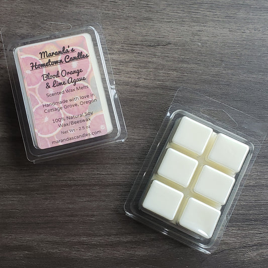 Blood Orange & Lime Agave Scented  Soy Wax Candle/Wax Melts