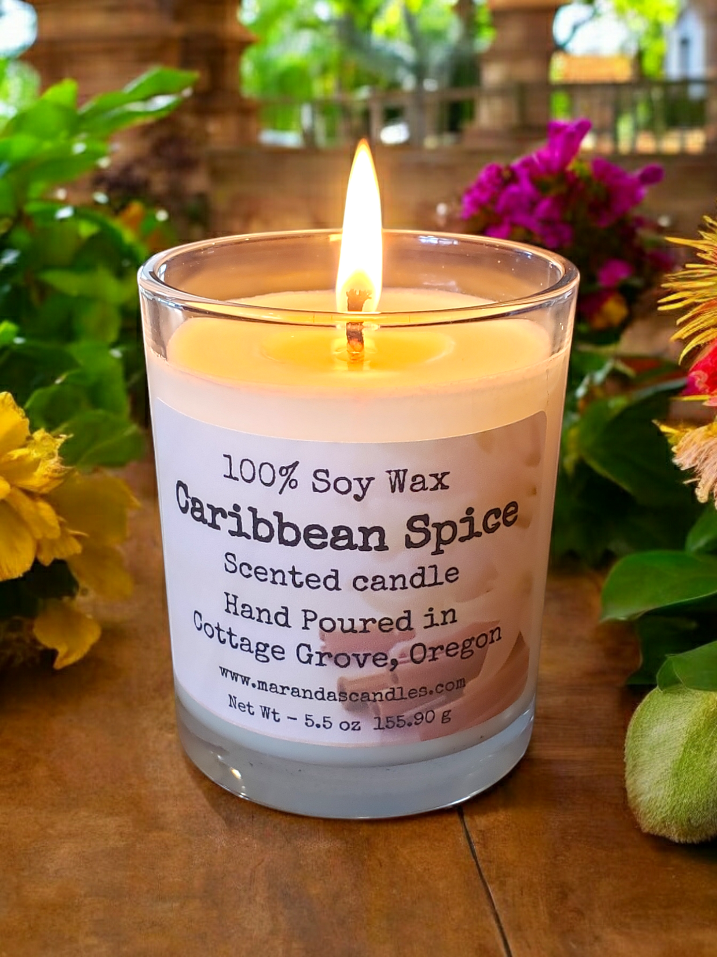 Caribbean Spice Scented Soy Wax Candles and Wax Melts