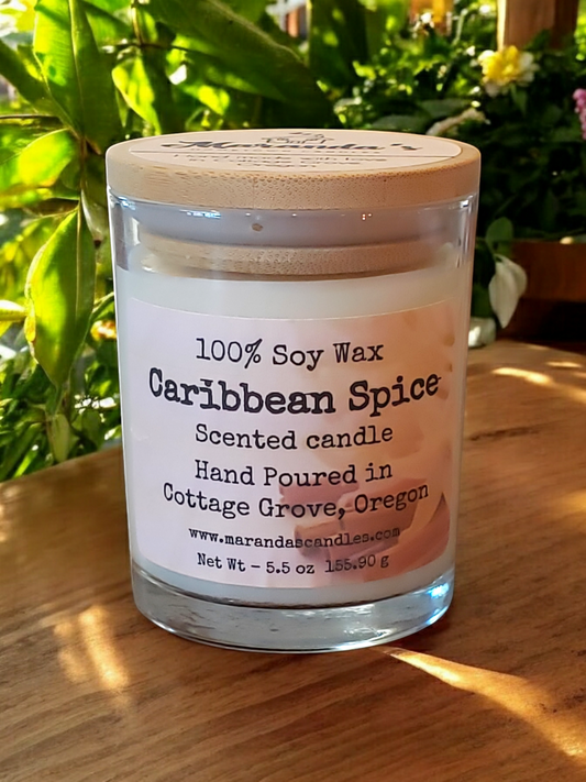 Caribbean Spice Scented Soy Wax Candles and Wax Melts