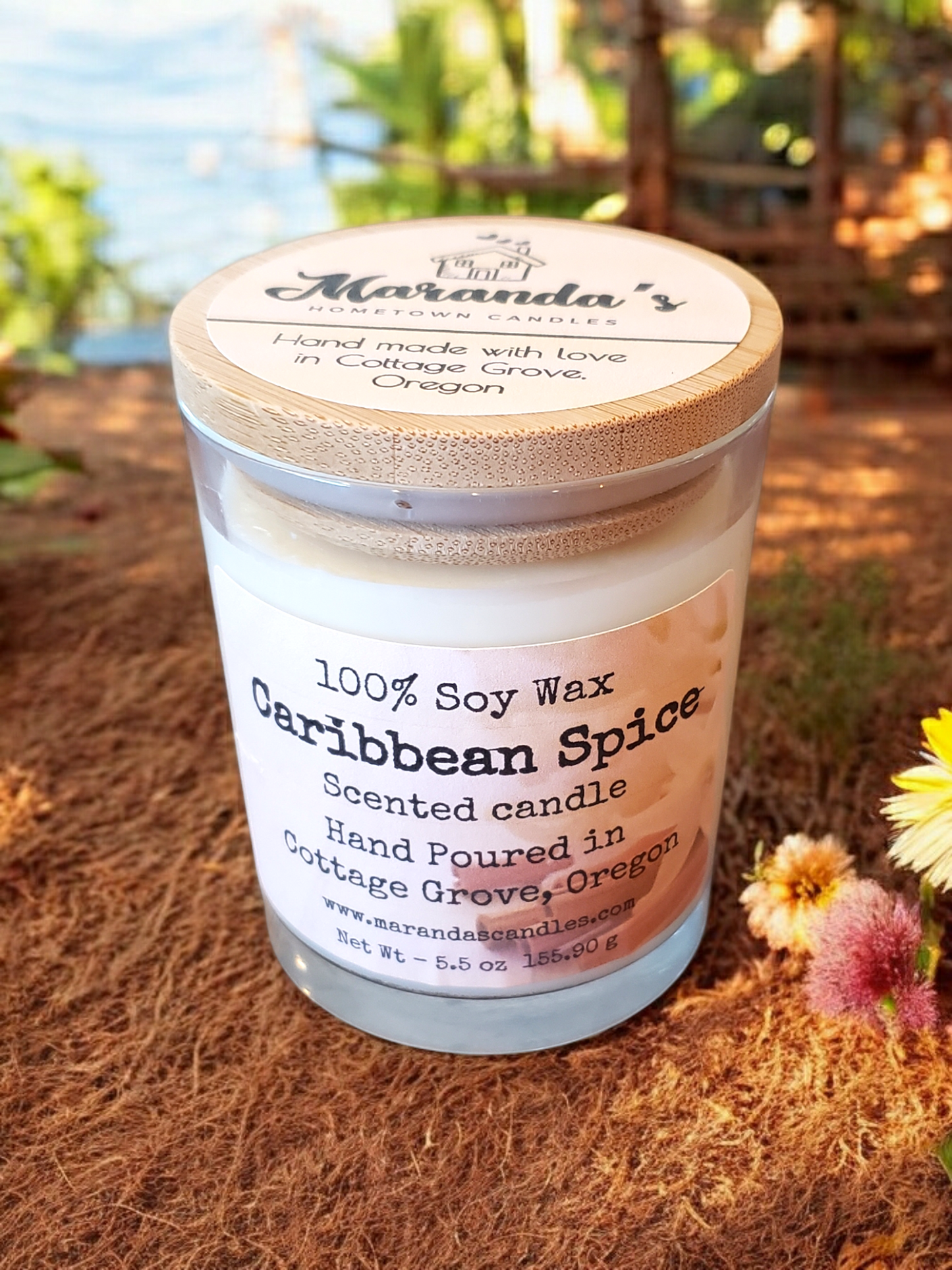 Caribbean Spice Scented Soy Wax Candles and Wax Melts