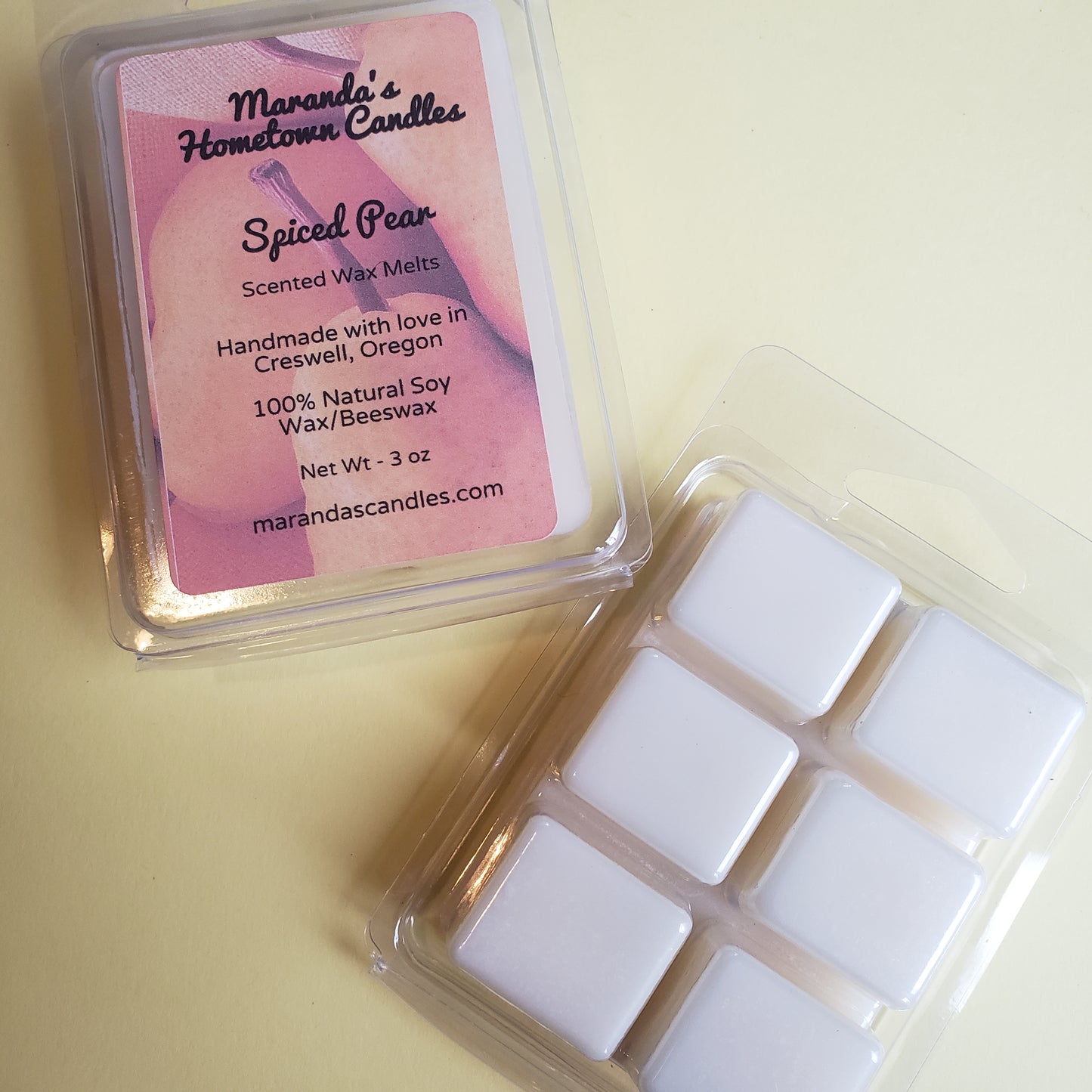 Spiced Pear Scented Soy Wax Candle/Wax Melts