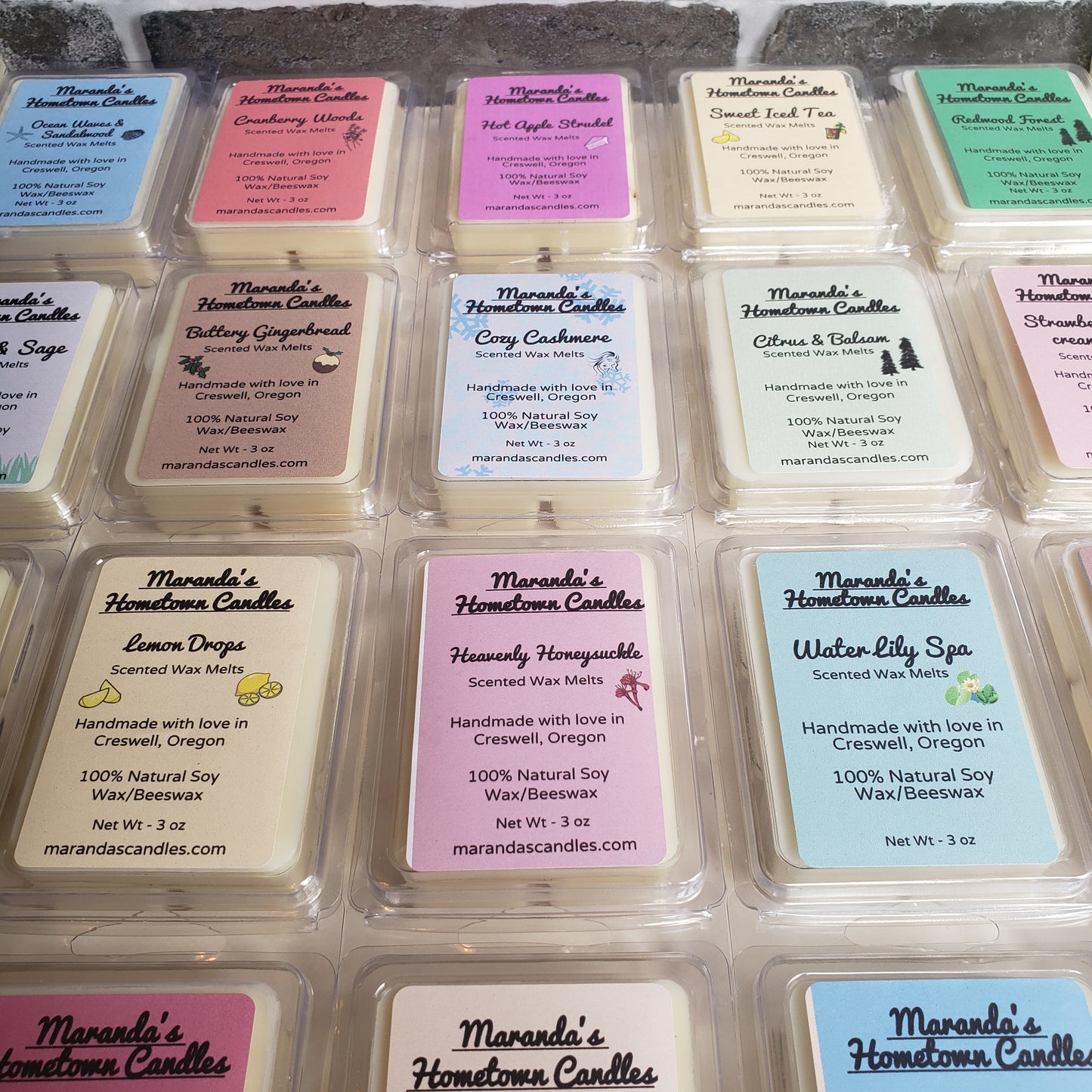 All Natural Non Toxic Soy Wax/Beeswax Aromatherapy wax melts | Choose your scent | Strong wax melt tarts